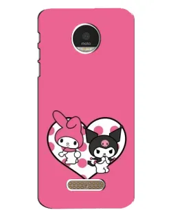 Чехол для Motorola MOTO Z с картинкой «Kuromi и My Melody»