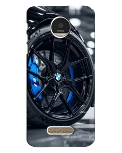 Чехол для Motorola MOTO Z с картинкой «Колесо BMW вблизи»