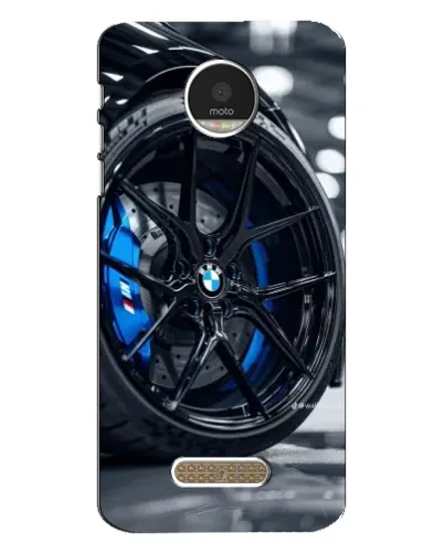 Чехол для Motorola MOTO Z с картинкой «Колесо BMW вблизи»
