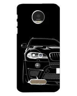 Чехол для Motorola MOTO Z с картинкой «Темный силуэт BMW»