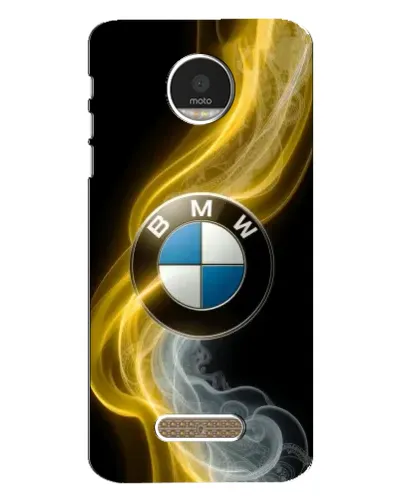 Чехол для Motorola MOTO Z с картинкой «Золотистый дым BMW»