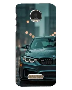 Чехол для Motorola MOTO Z с картинкой «BMW в огнях города»