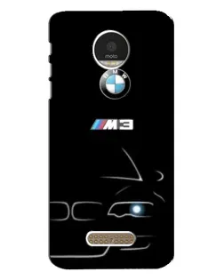 Чехол для Motorola MOTO Z с картинкой «Минималистичный принт BMW M3»