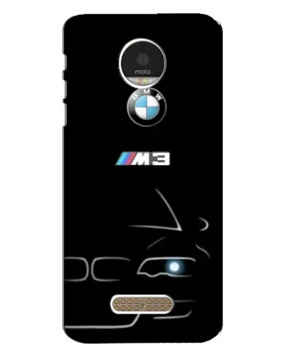 Чехол для Motorola MOTO Z с картинкой «Минималистичный принт BMW M3»