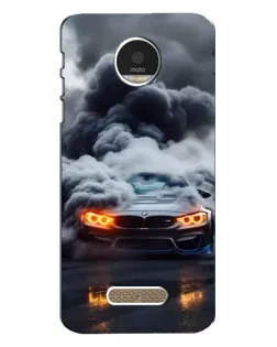 Чехол для Motorola MOTO Z с картинкой «BMW в дыму»