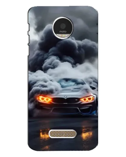 Чехол для Motorola MOTO Z с картинкой «BMW в дыму»