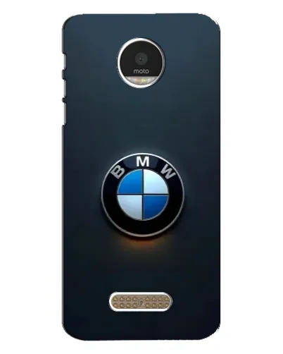 Чехол для Motorola MOTO Z с картинкой «Логотип BMW — минимализм»