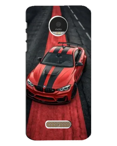 Чехол для Motorola MOTO Z с картинкой «BMW на красной дорожке»
