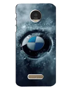 Чехол для Motorola MOTO Z с картинкой «Логотип BMW — лед»