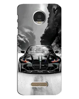 Чехол для Motorola MOTO Z с картинкой «BMW — акварельный дрифт»