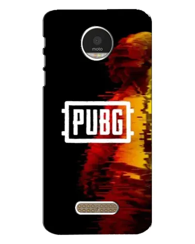 Чехол для Motorola MOTO Z с картинкой «Яркий логотип PUBG»