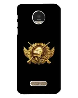 Чехол для Motorola MOTO Z с картинкой «PUBG — оранжевый градиент»