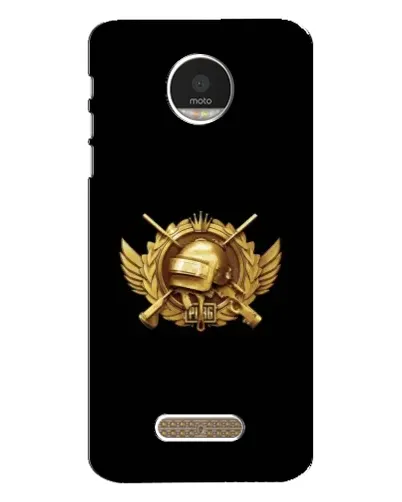 Чехол для Motorola MOTO Z с картинкой «PUBG — оранжевый градиент»