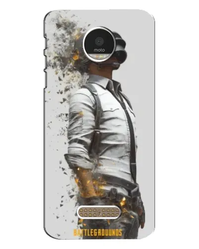 Чехол для Motorola MOTO Z с картинкой «PUBG — боец в пыли»