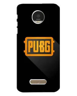 Чехол для Motorola MOTO Z с картинкой «PUBG — рамка лого»