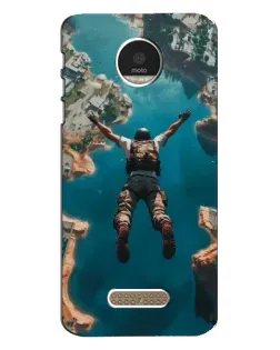 Чехол для Motorola MOTO Z с картинкой «PUBG — свободное падение»
