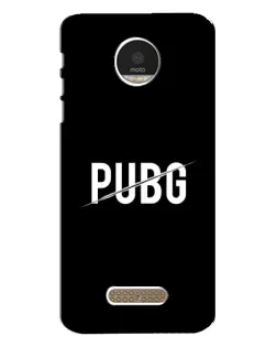 Чехол для Motorola MOTO Z с картинкой «PUBG — белый логотип»