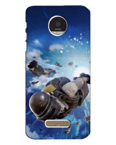 Чехол для Motorola MOTO Z с картинкой «Десант PUBG — прыжок»