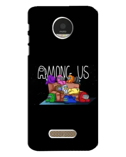 Чехол для Motorola MOTO Z с картинкой «Логотип Among Us»