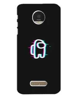 Чехол для Motorola MOTO Z с картинкой «Among Us неон»
