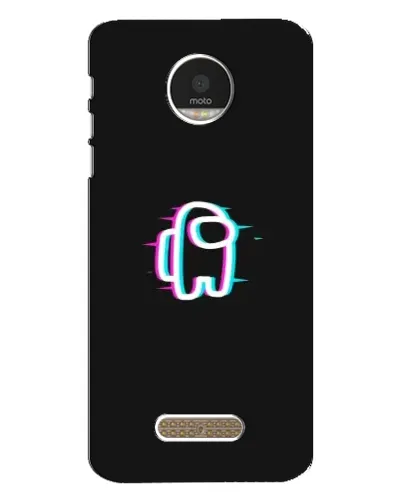 Чехол для Motorola MOTO Z с картинкой «Among Us неон»