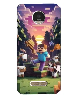 Чехол для Motorola MOTO Z с картинкой «Стив на ферме» Чехол для Motorola MOTO Z с картинкой «Стив на ферме»