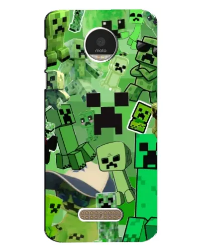 Чехол для Motorola MOTO Z с картинкой «Криперы Minecraft» Чехол для Motorola MOTO Z с картинкой «Криперы Minecraft»