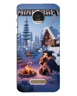 Чехол для Motorola MOTO Z с картинкой «Зимний Minecraft»