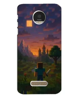 Чехол для Motorola MOTO Z с картинкой «Стив у башни»