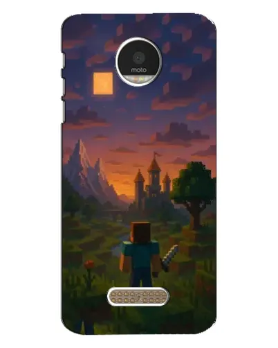 Чехол для Motorola MOTO Z с картинкой «Стив у башни» Чехол для Motorola MOTO Z с картинкой «Стив у башни»