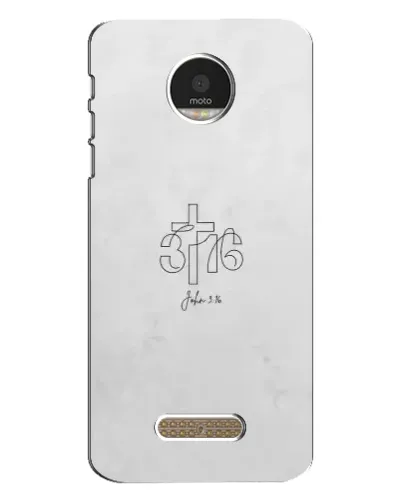 Чехол для Motorola MOTO Z с картинкой «Иоанна 3:16 Крест»
