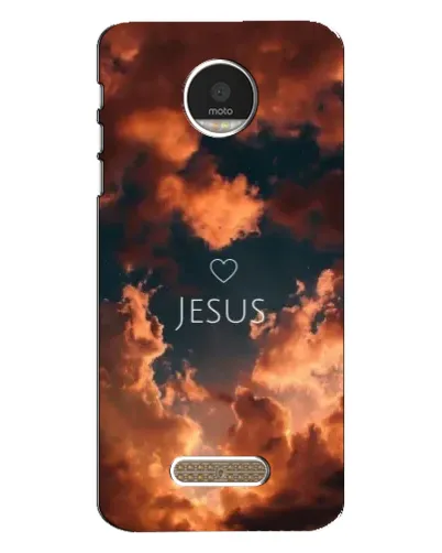 Чехол для Motorola MOTO Z с картинкой «Сияние Имени Jesus»