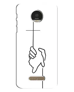 Чехол для Motorola MOTO Z с картинкой «Рука держит»