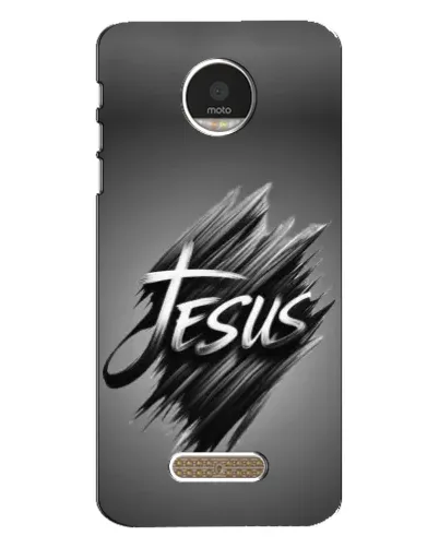 Чехол для Motorola MOTO Z с картинкой «Надпись Jesus Graffiti»