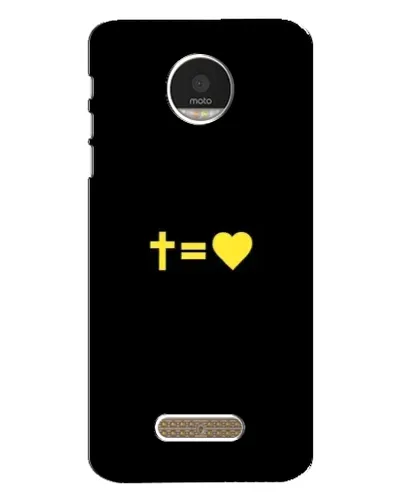 Чехол для Motorola MOTO Z с картинкой «Сердце и Крест»