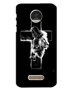 Чохол для Motorola MOTO Z з картинкою «Сяючий хрест Jesus»