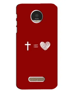 Чохол для Motorola MOTO Z з картинкою «Рівняння любові»