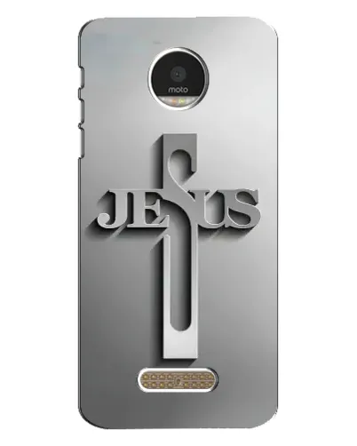 Чохол для Motorola MOTO Z з картинкою «Металевий хрест Jesus» Чохол для Motorola MOTO Z з картинкою «Металевий хрест Jesus»