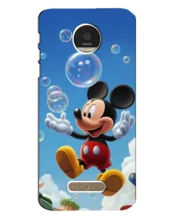 Чехол для Motorola MOTO Z с картинкой «Mickey и мыльные пузыри»