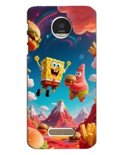 Чехол для Motorola MOTO Z с картинкой «Космический фастфуд»