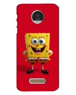Чехол для Motorola MOTO Z с картинкой «Спанч Боб на красном»