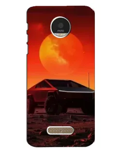 Чехол для Motorola MOTO Z с картинкой «Cybertruck на Марсе»