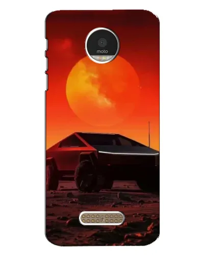 Чехол для Motorola MOTO Z с картинкой «Cybertruck на Марсе»