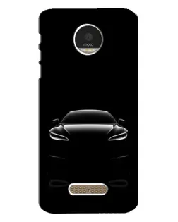 Чехол для Motorola MOTO Z с картинкой «Силуэт Tesla Night»