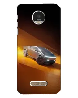 Чехол для Motorola MOTO Z с картинкой «Cybertruck в пустыне»