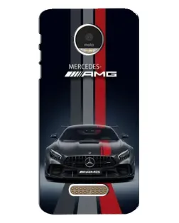 Чехол для Motorola MOTO Z с картинкой «Mercedes — белый карбон» Чехол для Motorola MOTO Z с картинкой «Mercedes — белый карбон»