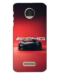 Чехол для Motorola MOTO Z с картинкой «Mercedes AMG — красная линия»