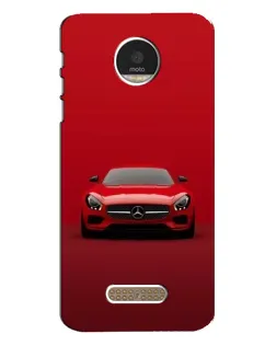 Чехол для Motorola MOTO Z с картинкой «Красный Mercedes AMG»