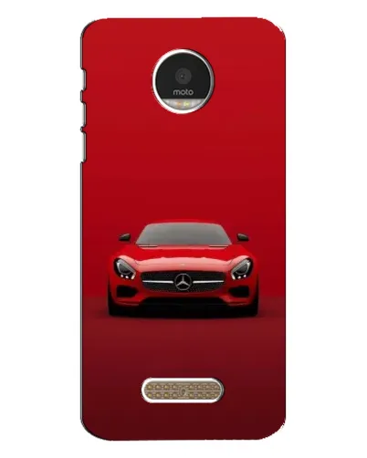 Чехол для Motorola MOTO Z с картинкой «Красный Mercedes AMG»
