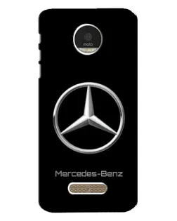 Чехол для Motorola MOTO Z с картинкой «Mercedes Silver Logo»